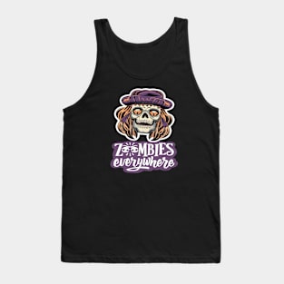 Zombies Everywhere - Halloween Tank Top